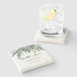 Porta-copo De Pedra Folhagem de Jardim Natureza Verdura               