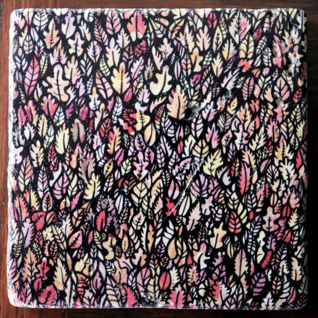 Porta-copo De Pedra Folhas de outono do outono (Criador carregado)