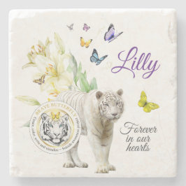 Porta-copo De Pedra Forever in our hearts 