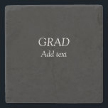 Porta-copo De Pedra Formando uma formatura simples e mínima elegante e<br><div class="desc">Design</div>