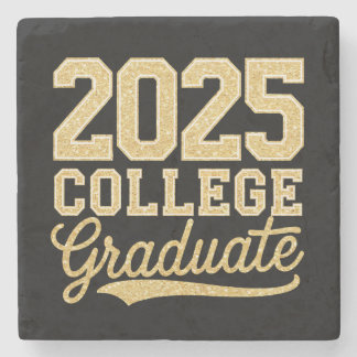 Porta-copo De Pedra Formatura de Graduado Universitário Senior de 2025