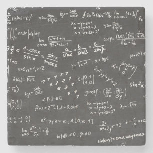 Porta-copo De Pedra Fórmulas e números da matemática
