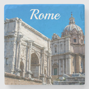 Porta-copo De Pedra Fórum Romano arruina em Roma, Itália