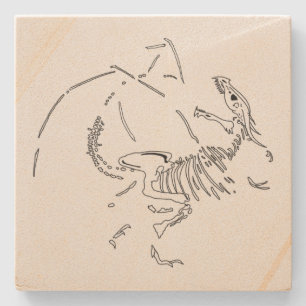 Porta-copo De Pedra Fósseis do Dragão