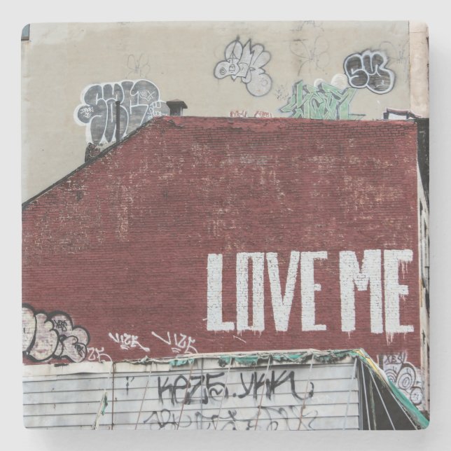 Porta-copo De Pedra Foto urbana da rua da Nova Iorque (Frente)