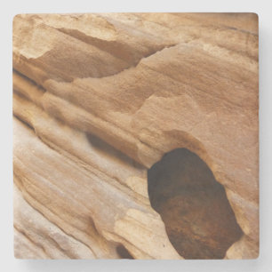 Porta-copo De Pedra Fotografia Abstrata da Parede do Zion Canyon I
