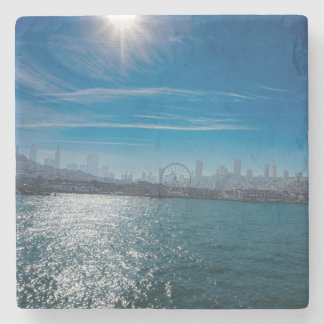 Porta-copo De Pedra Fotografia da Orla do Pier 39 de São Francisco