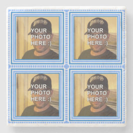 Porta-copo De Pedra Fotos personalizadas da sua família