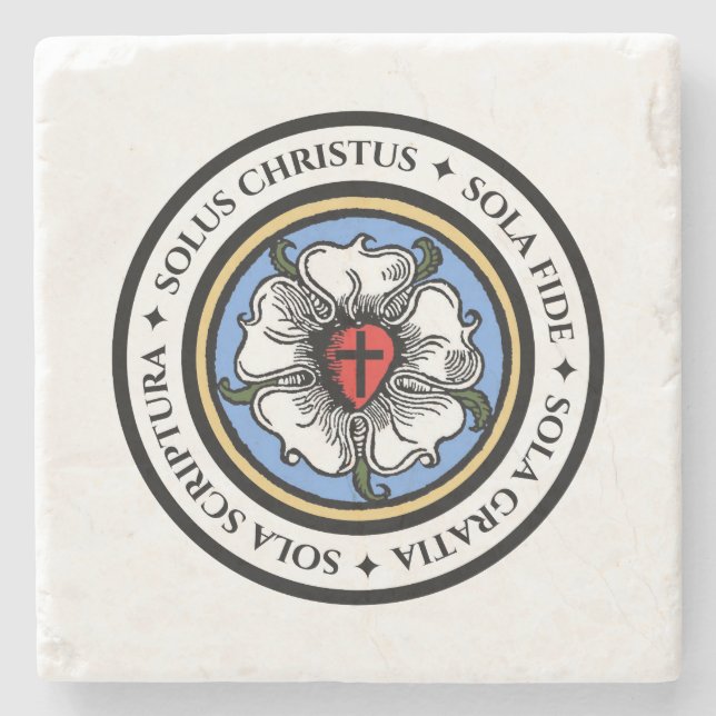 Porta-copo De Pedra Four Solas (Frente)