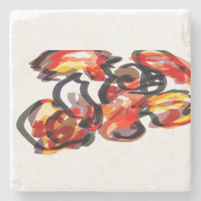 Porta-copo De Pedra Fox sunset outono (Frente)