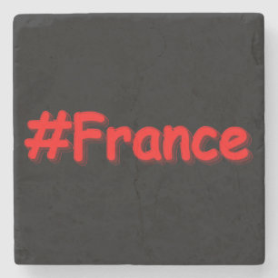 Porta-copo De Pedra "#France" Design bonito. Comprar Agora