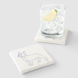 Porta-copo De Pedra Französische Bulldogge