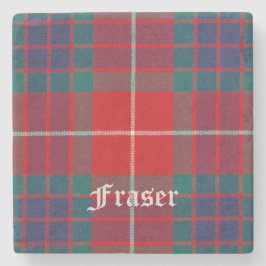 Porta-copo De Pedra Fraser, Fraser Scottish Tartan, Fraser Clan, Frase