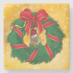 Porta-copo De Pedra Frota de Natal de Chips Bonitos