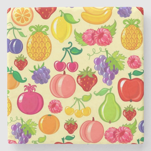 Porta-copo De Pedra Fruta (Frente)