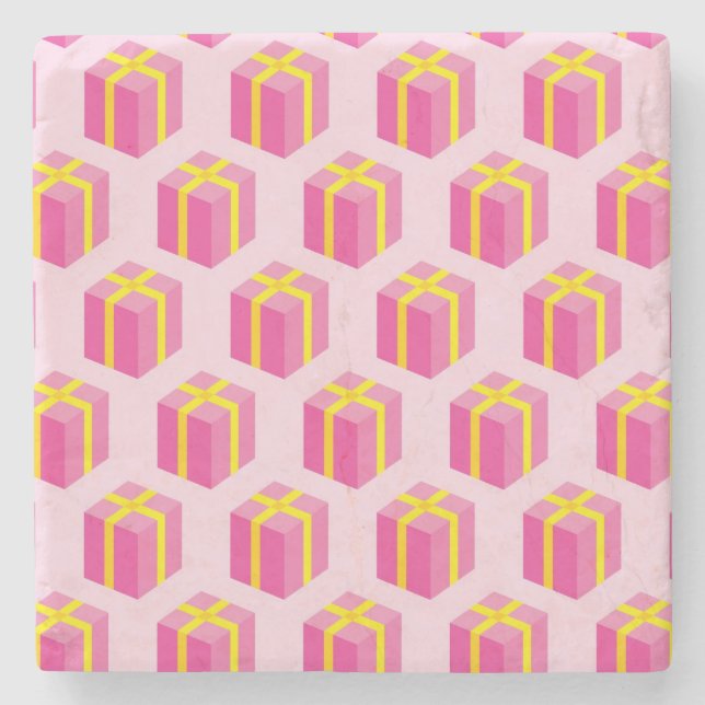 Porta-copo De Pedra Fundo com presentes (Frente)