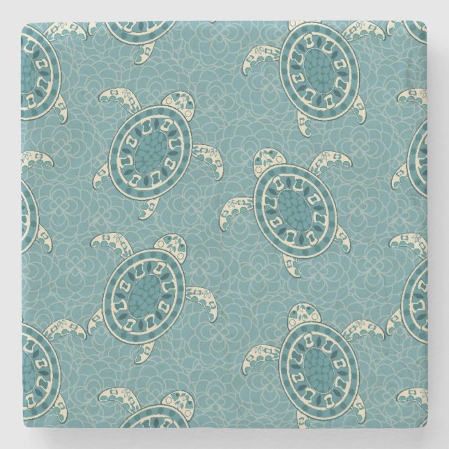 Porta-copo De Pedra fundo das tartarugas (Frente)