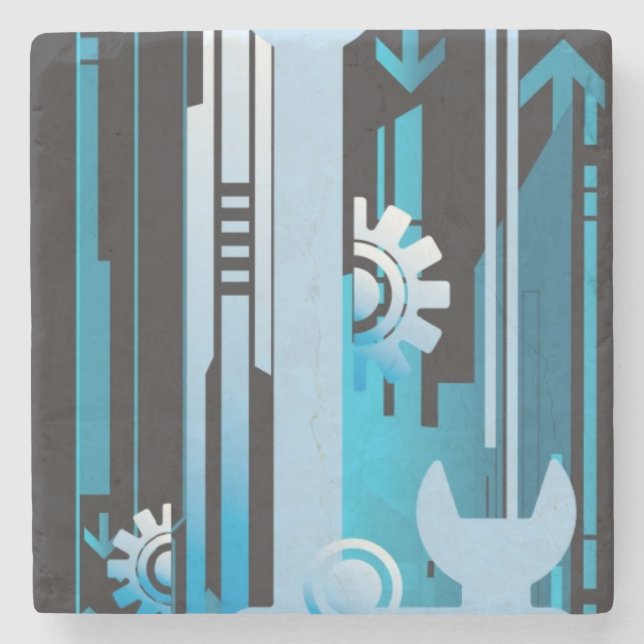 Porta-copo De Pedra Fundo de intervalo mínimo técnico 3 (Frente)