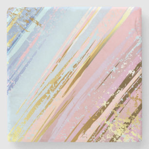 Porta-copo De Pedra Fundo Rosa Texturizado