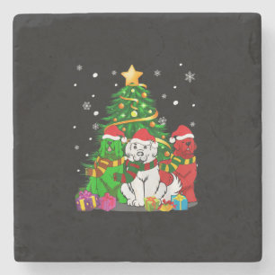 Porta-copo De Pedra Funny Newfie Funny Newfound Cachorro Natal