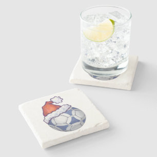 Porta-copo De Pedra Futbal Christmas