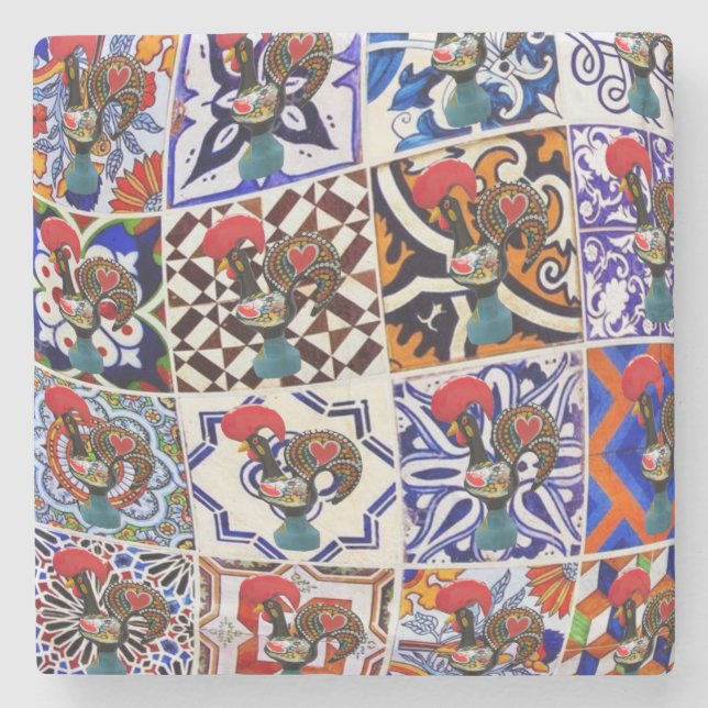 Porta-copo De Pedra Galo de Barcelona Portugal (Frente)