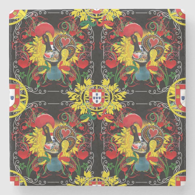 Porta-copo De Pedra Galo de Barcelona, Portugal (Frente)