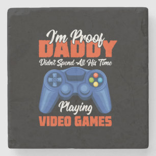 Porta-copo De Pedra Gamer Art All My Pai Time Reproduzindo Videos game