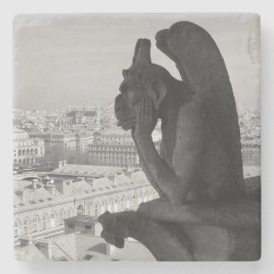 Porta-copo De Pedra Gárgula de Paris