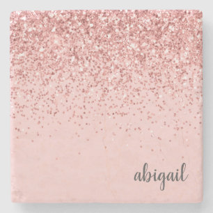 Porta-copo De Pedra Garota Brilhante Blush do Partido Moderno Rosa