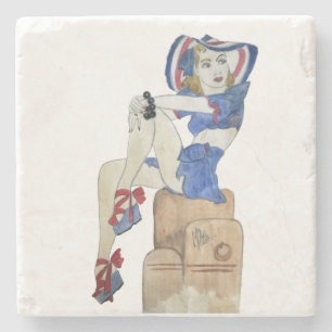 Porta-copo De Pedra Garota do Marinheiro