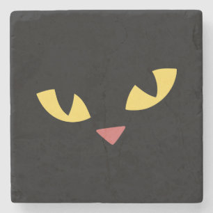 Porta-copo De Pedra Gato preto