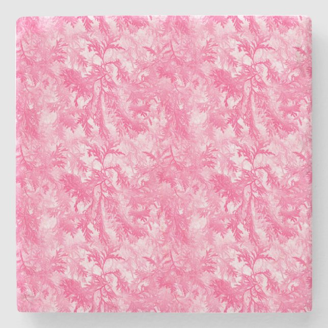 Porta-copo De Pedra Gelo Rosa (Frente)