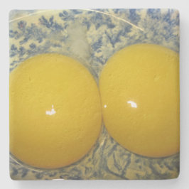 Porta-copo De Pedra Gema de Ovo Duplo