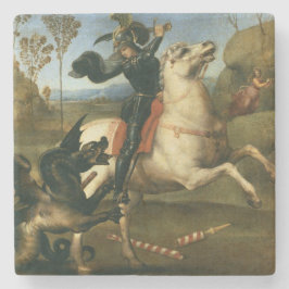 Porta-copo De Pedra George e o Dragão (por Raphael)