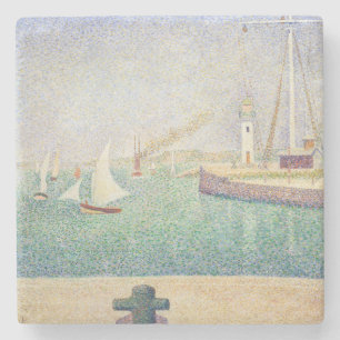 Porta-copo De Pedra Georges Seurat - Entrada do porto de Honfleur