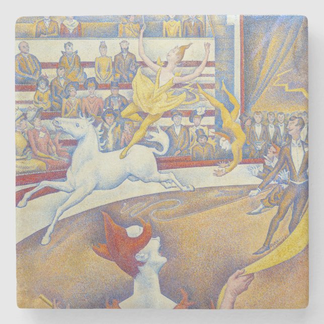 Porta-copo De Pedra Georges Seurat - O Circo (Frente)