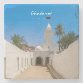 Porta-copo De Pedra Ghadames, Líbia - Mesquita Branca