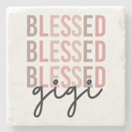 Porta-copo De Pedra Gigi abençoado | Presentes para a avó Gigi