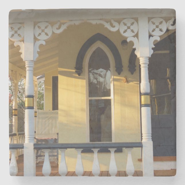 Porta-copo De Pedra Gingerbird Porch Glow - Vineyard de Martha (Frente)