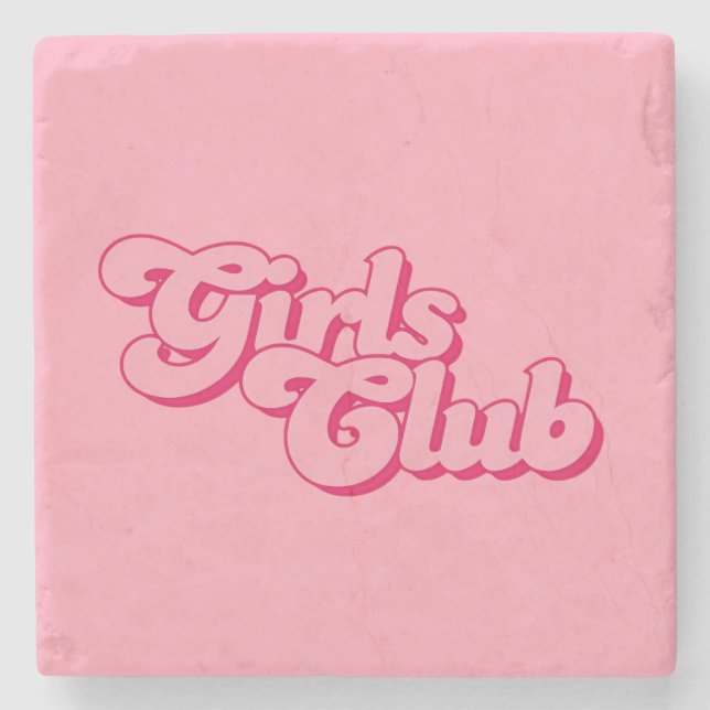 Porta-copo De Pedra Girls Club Stone Coaster (Frente)