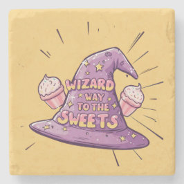 Porta-copo De Pedra Girly Halloween - Wizard Way to the Sweets