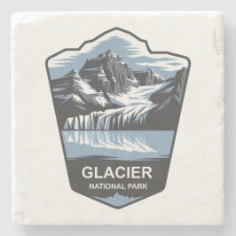 Porta-copo De Pedra Glacier National Park Emblem