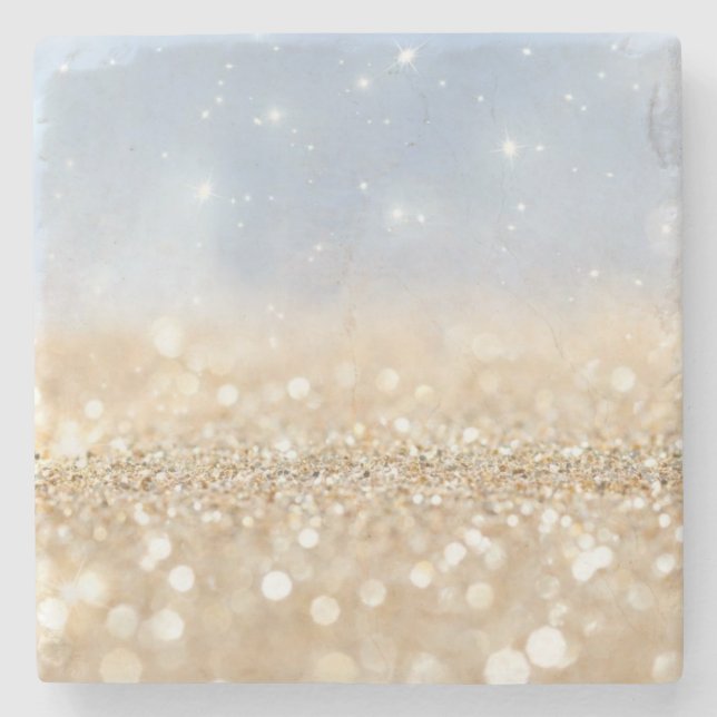 Porta-copo De Pedra Glitter (Frente)