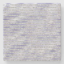 Porta-copo De Pedra Glitzy Púrpura das Pratas