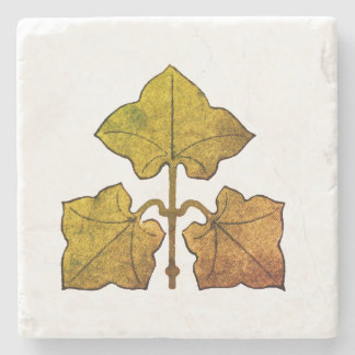 Porta-copo De Pedra Golden Oak Leaf