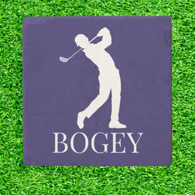 Porta-copo De Pedra Golf Bogey na moda (Tee off with Style!)