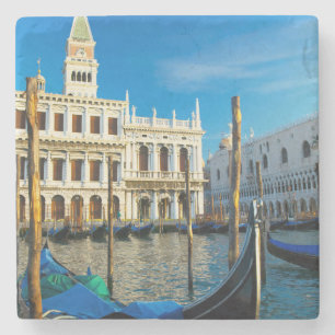 Porta-copo De Pedra Gôndolas no Grande Canal perto do Palácio do Doge