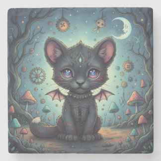Porta-copo De Pedra Gótica Fantasy Baby KitBat