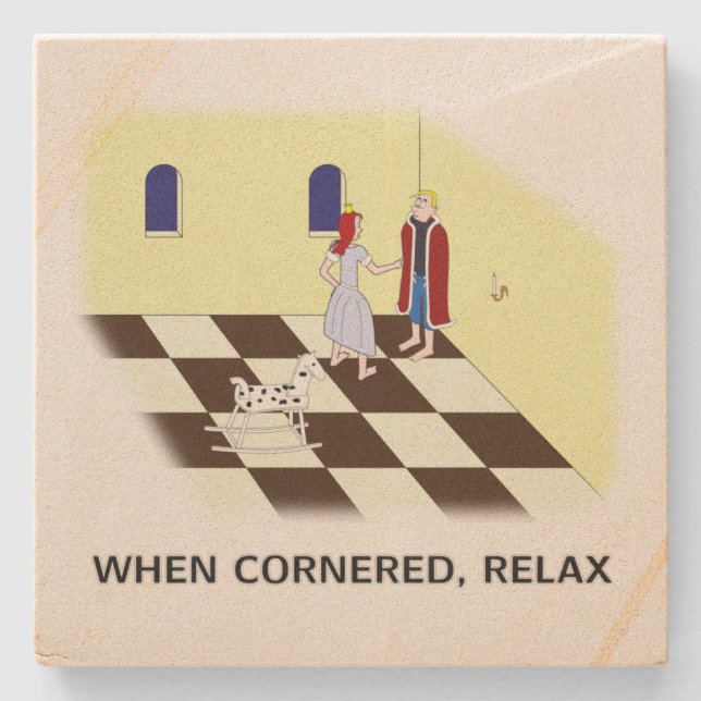 Porta-copo De Pedra Grace and Duke: Relax (Frente)